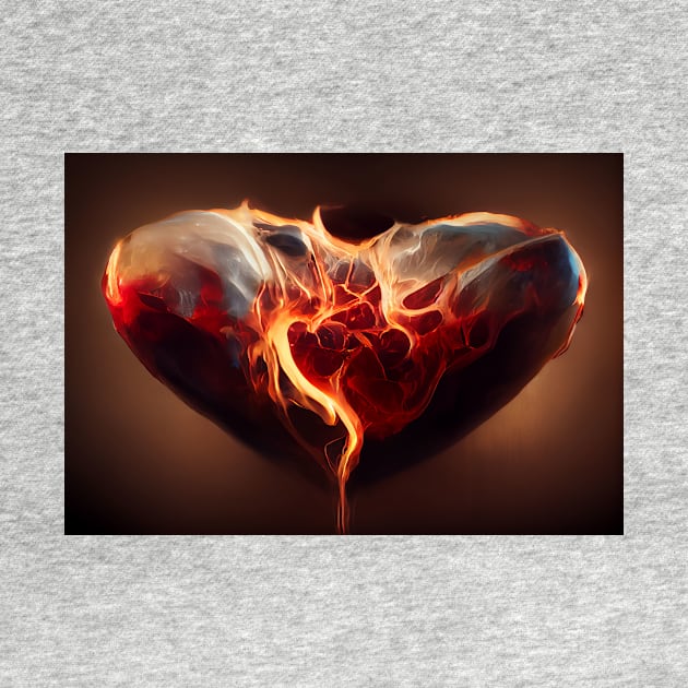 Flaming Heart Art  /  Flame Heart Unwind Designs by Unwind-Art-Work